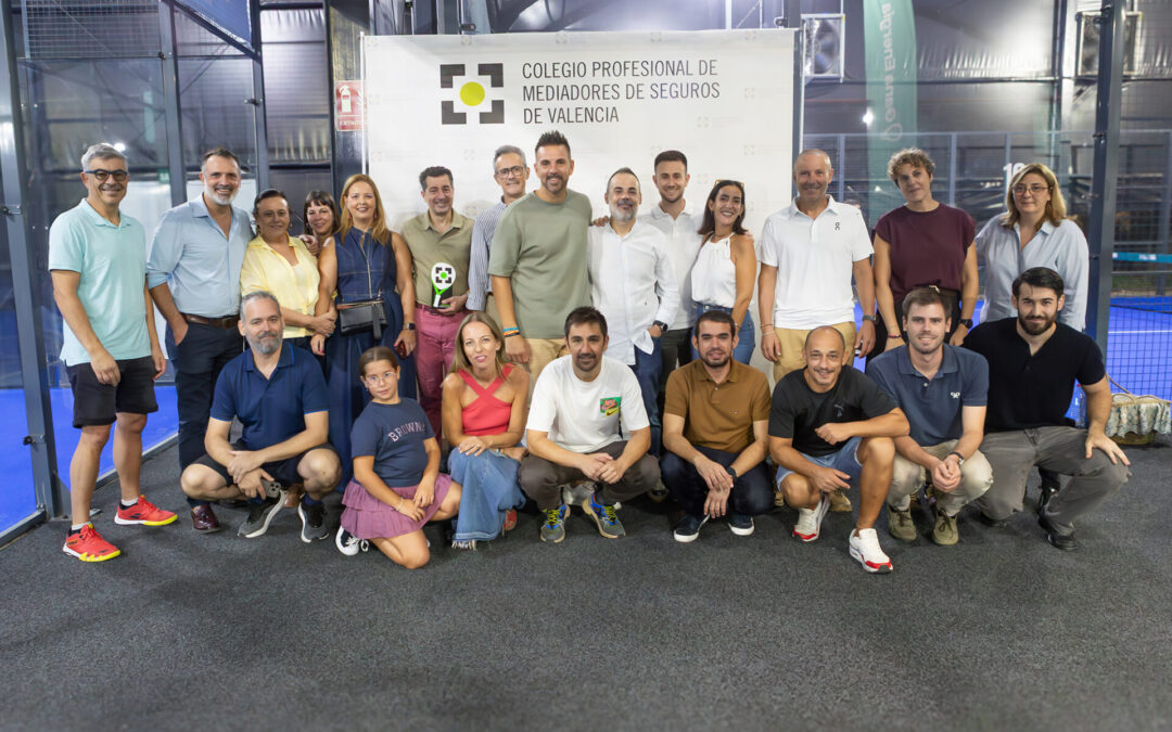 Gran éxito del X Torneo de Pádel del Colegio de Mediadores de Seguros de Valencia