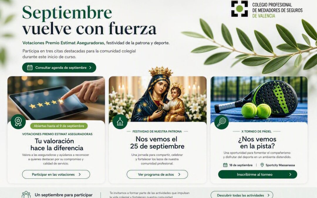 SEPTIEMBRE ¡VUELVE CON FUERZA!